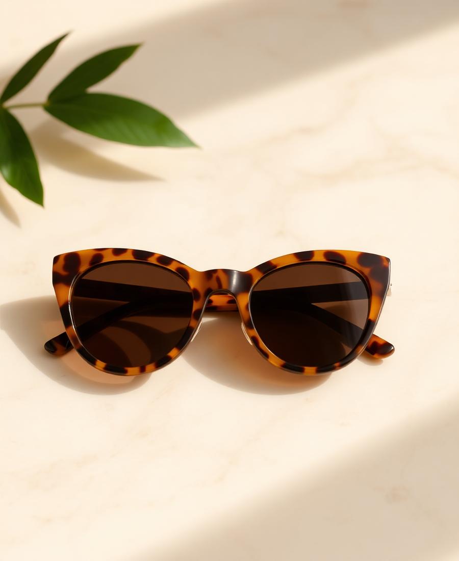 Tortoiseshell Cat-Eye Sunglasses